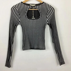 Gilded Intent Keyhole Plated Sweater Size Small NWT